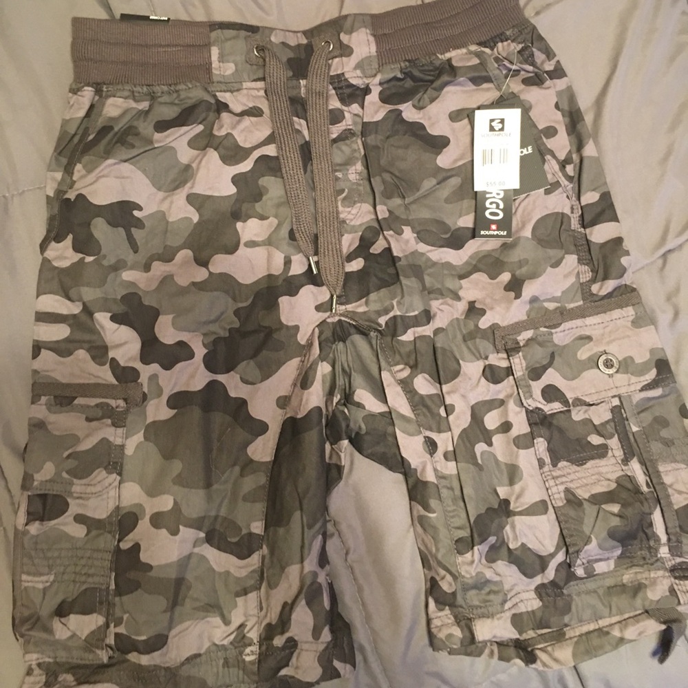 SouthPole Mens Cargo Shorts